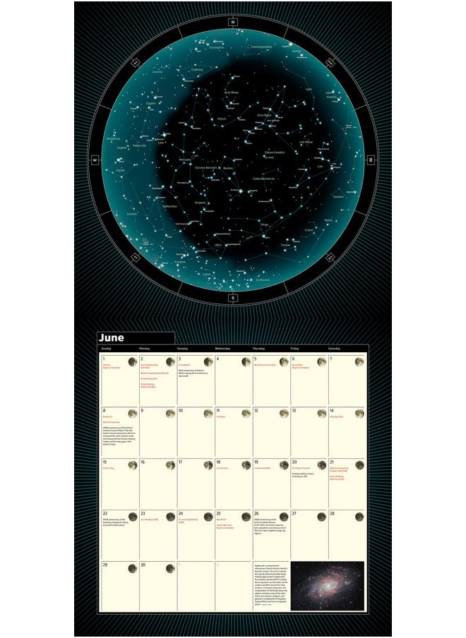 Ziga Media A Year Of The Night Sky Wall Calendar 2025, Monthly January-December 12'' X 12"  - Image 4