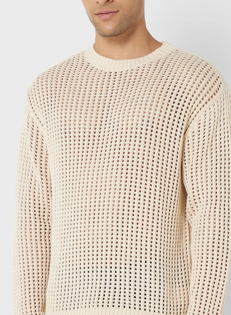 Robert Wood Crew Neck Sweater