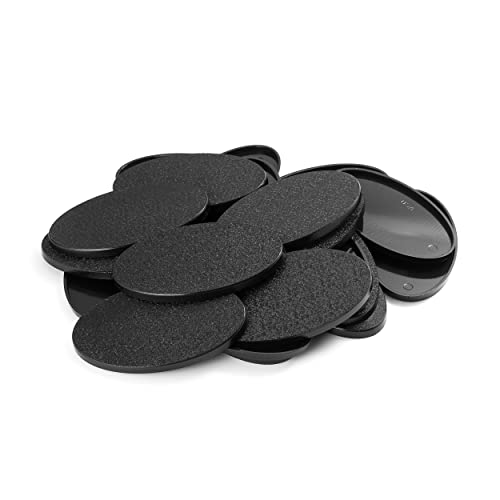 EasyPegs 75 x 42 mm Textured Plastic Oval Bases Wargames Table Top Games 20 Count - Image 1