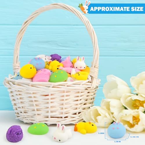 Wondrus Non Candy Easter Egg Fillers Stuffers for Kids 24 PCS Easter Mochi Squishy Fidget Toys Gifts Basket Essentials for Toddler Mini Party Favors Supplies Prizes Goodie Treat Bag Trinkets for Boys Girls - Image 5