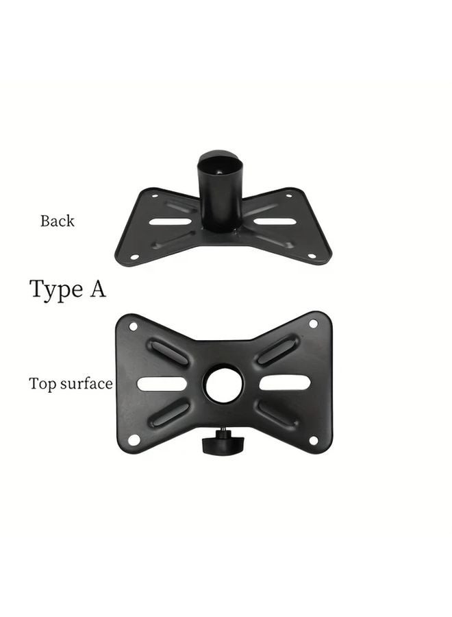 2 Piece Set Type C Speaker Metal Stand Tray Fixed Installation Iron Plate Holds 66 14LB - Image 2