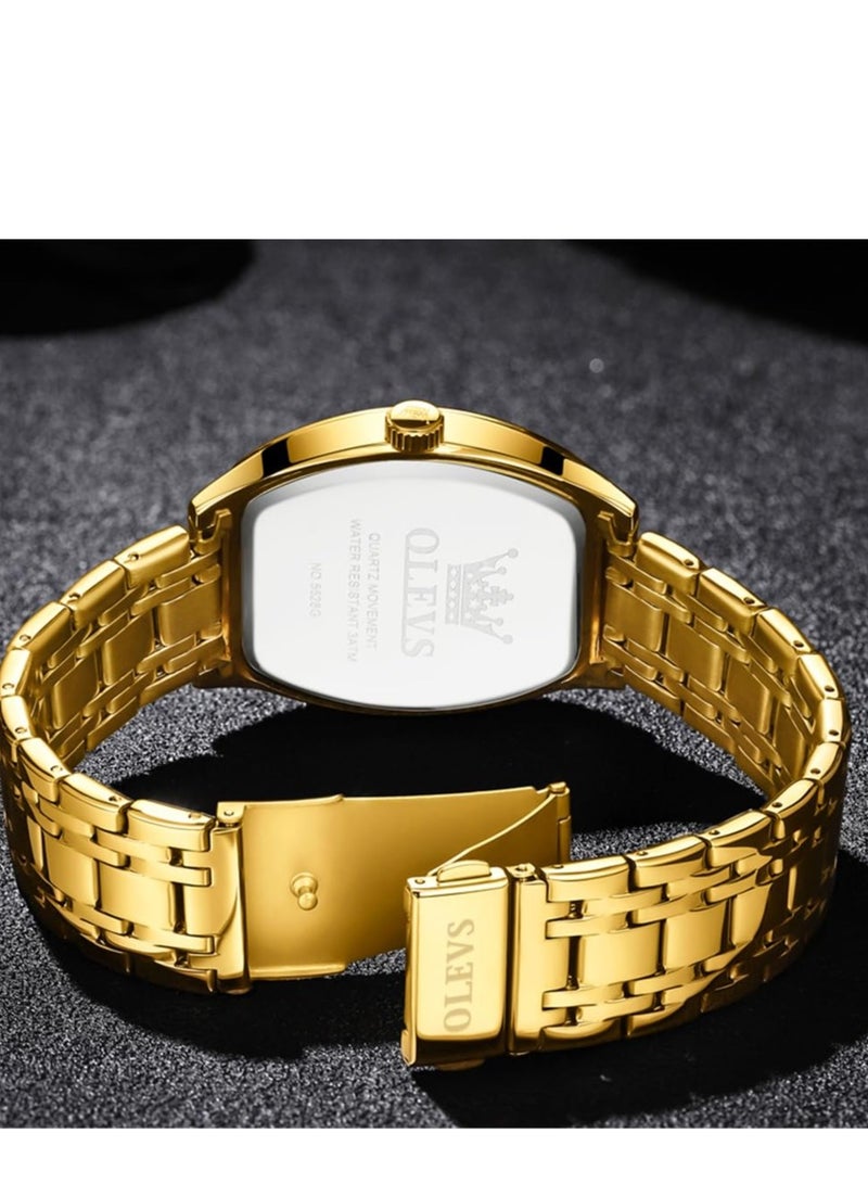 OLEVS Men's Luxury Business Diamond Analog Quartz Watch 5528 - Image 5