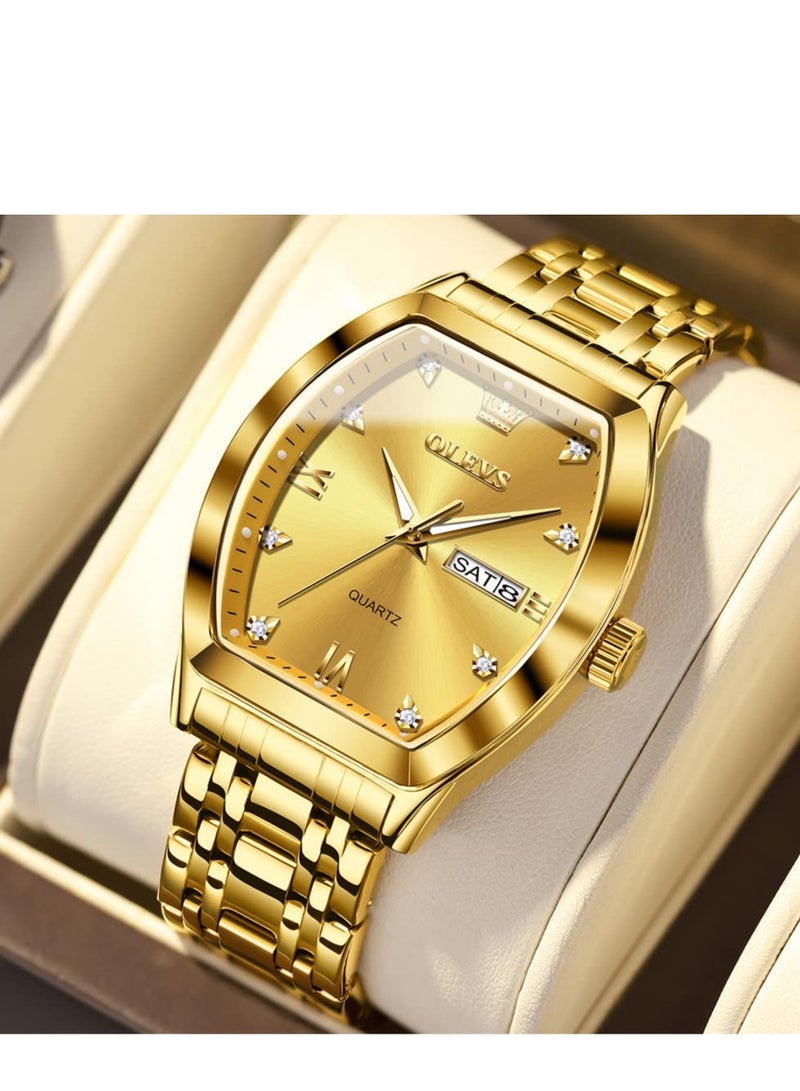 OLEVS Men's Luxury Business Diamond Analog Quartz Watch 5528 - Image 1