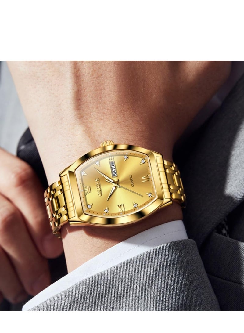OLEVS Men's Luxury Business Diamond Analog Quartz Watch 5528 - Image 2