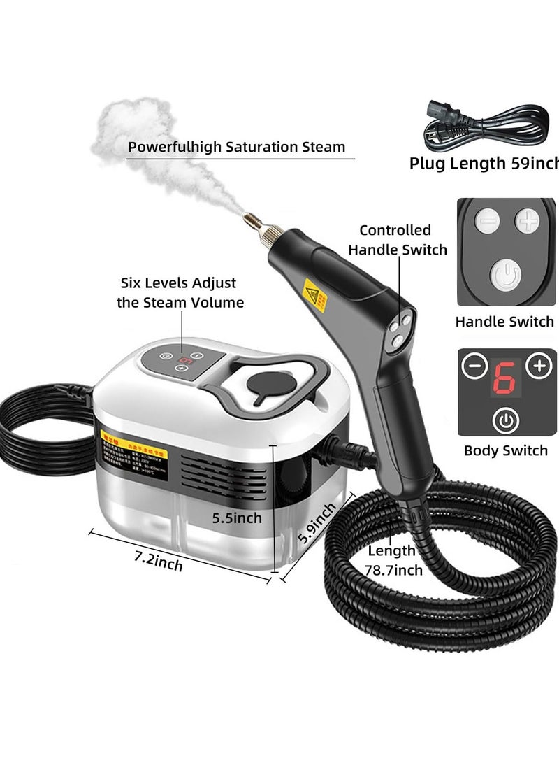 Arabest 1500W Handheld Steam Cleaner, with Handle Controllable Switch Steam Cleaner for Home, Pressurized Handheld Steamer for, Upholstery, Car, Floor, Grout and Til - Image 2