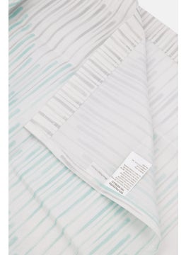 allure Ombre Wave Shower Curtain, Silver Combo  - Image 4