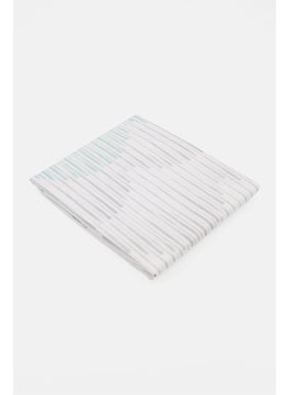 allure Ombre Wave Shower Curtain, Silver Combo  - Image 3