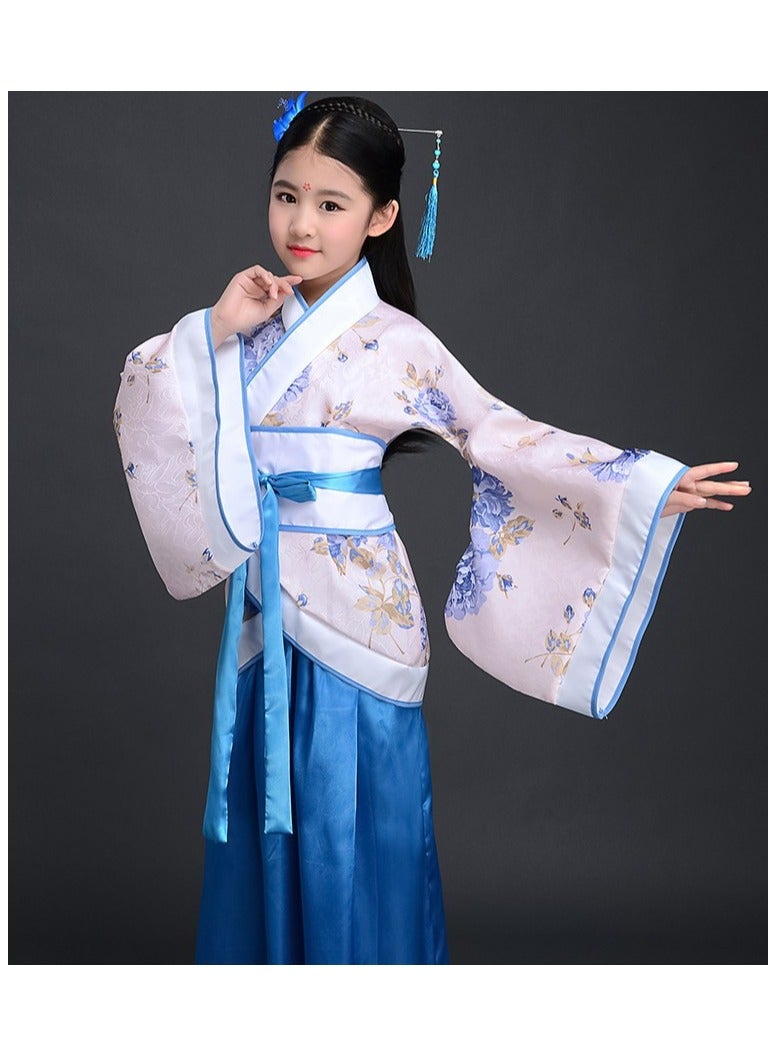 general Traditional Girl's Ancient Hanfu Costume - Elegant Princess Performance Dress for Stage, Cosplay & Cultural Events - Image 1