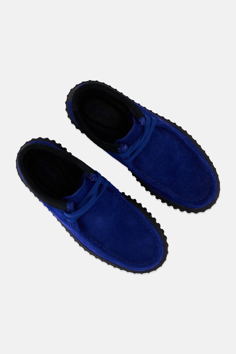 clarks Kids Boy Torhill Standard Fit High Cut Lace Up Shoes, Blue  - Image 4
