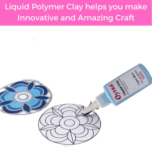 Oytra 60 ml Liquid Polymer Oven Bake Clay for Jewelry Making and Clay Softener and Art Craft DIY (Green) - Image 4