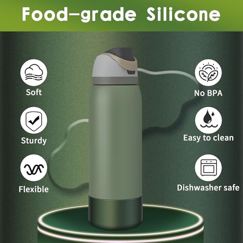 BKBY Chameleon Silicone Water Bottle Boot, Compatible with Owala 24oz 32oz 40oz, Gradient Matte Luster Cup Sleeve Bottom Cover for FreeSip, Twist, or Flip Stainless Steel Water Bottles - Image 4