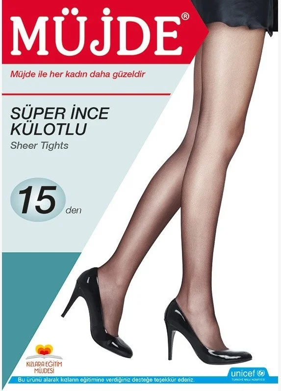 موجدي Good News 3-Piece Good News Super Thin Tights 15 Denier