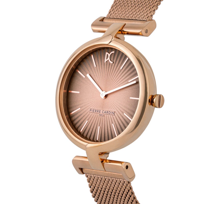 PIERRE CARDIN Women's Watch with Rose Gold Stainless Steel Case and Rose Gold Stainless Steel Band - Image 2