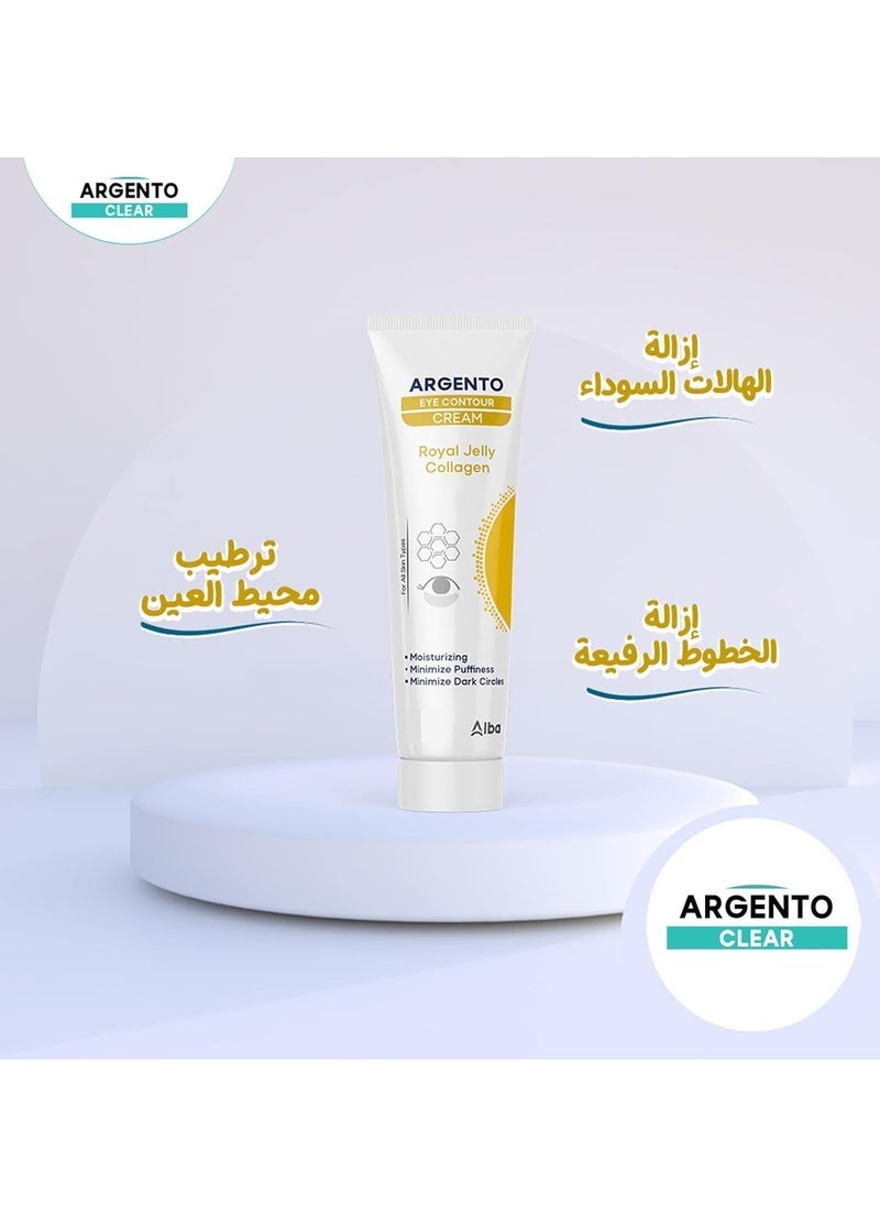 ARGENTO Eye Contour Cream Royal Jelly Collagen 30gm  - Image 3
