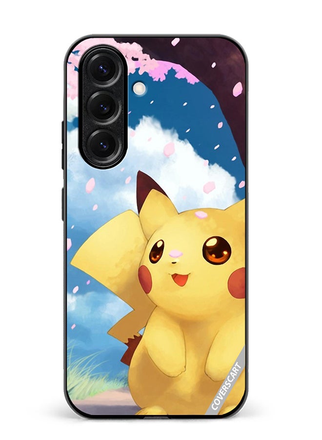 Protective Case Cover For Samsung Galaxy A56 Spring Pikachu Design Multicolour