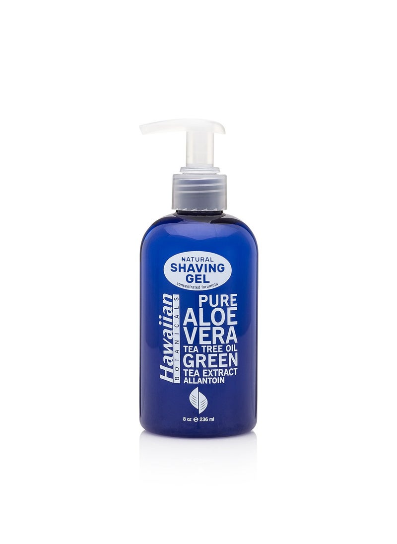 Maui Island Secret - Hawaiian Botanicals Natural Shaving Gel, Large 8 oz Pump Top Bottle! - Image 1