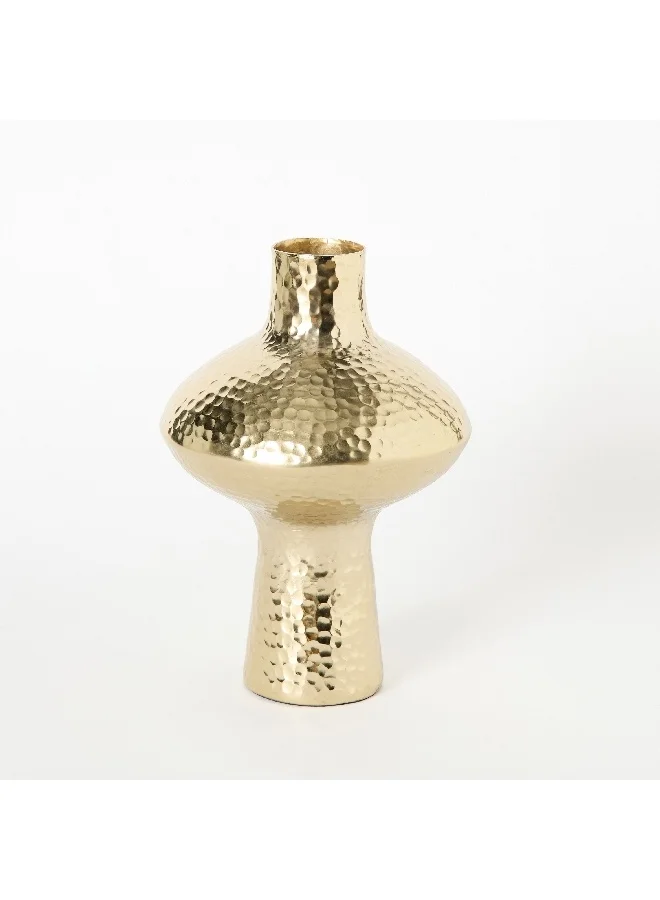 Home Box Catlyn Aluminium Hammered Vase 17 x 17 x 28 cm