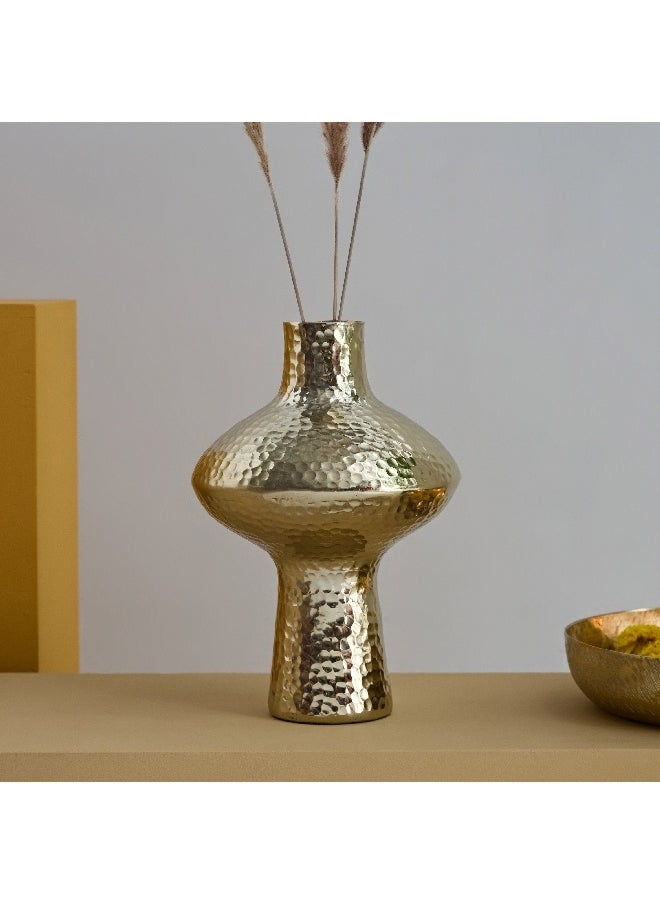 Catlyn Aluminium Hammered Vase 17 x 17 x 28 cm - pzsku/Z3938851E0D816AA1B28BZ/45/_/1729501290/3690a3e7-d9ed-494e-af51-4019dc07d75e