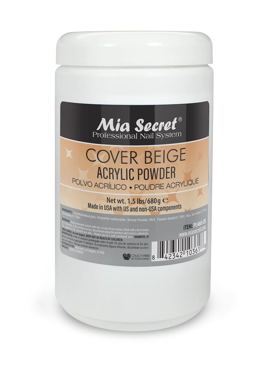 MIA SECRET - Mia Secret Cover Beige Acrylic Powder - 1.5 lbs - Image 1