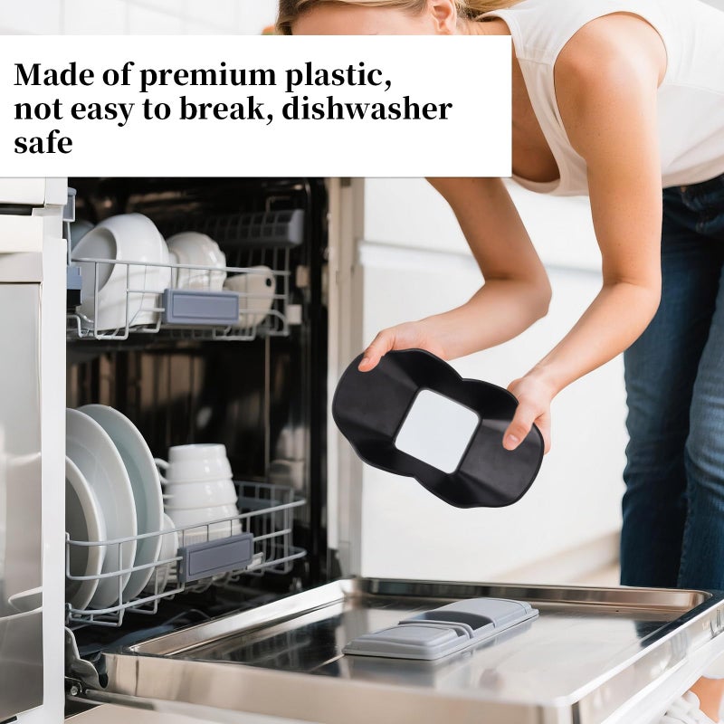 Ninja Anti-Splash Flow Hood for Ninja Slushie Machine FS301 FS300, Plastic Anti-Splash Flow Hood Liquid Guide Cover Ice Maker Accessories Easy Installation & Dishwasher Safe (Black) - Image 4