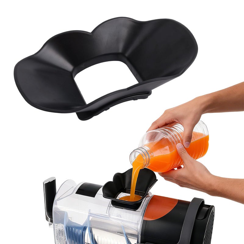 Ninja Anti-Splash Flow Hood for Ninja Slushie Machine FS301 FS300, Plastic Anti-Splash Flow Hood Liquid Guide Cover Ice Maker Accessories Easy Installation & Dishwasher Safe (Black) - Image 1