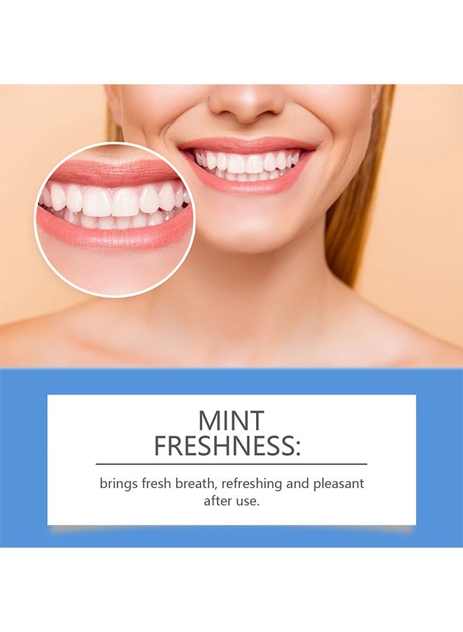 EELHOE 5D White Teeth Whitening Strips— Oral Hygiene Care Strip -for false Teeth Dental Bleaching System Gel （7 Sets） - Image 3