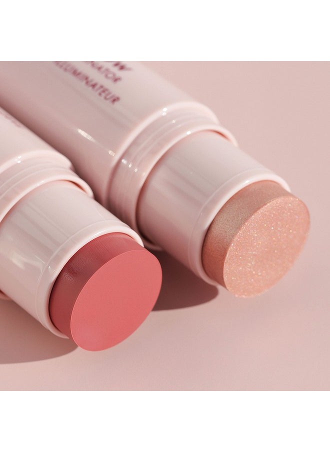 Wander Beauty Ontheglow Blush And Illuminator Bare;Nude Glow 7In1 Hydrating Cream Blush & Highlighting Stick Stick Blush For Cheeks, Lip, Face & Body Highlighter Makeup & Blush  - Image 4