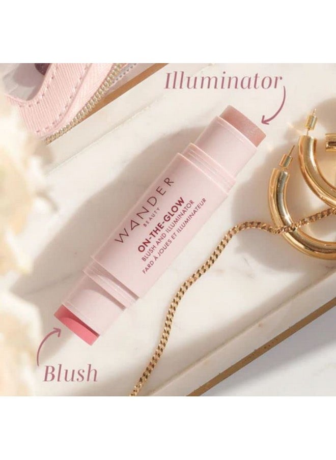 Wander Beauty Ontheglow Blush And Illuminator Bare;Nude Glow 7In1 Hydrating Cream Blush & Highlighting Stick Stick Blush For Cheeks, Lip, Face & Body Highlighter Makeup & Blush  - Image 5