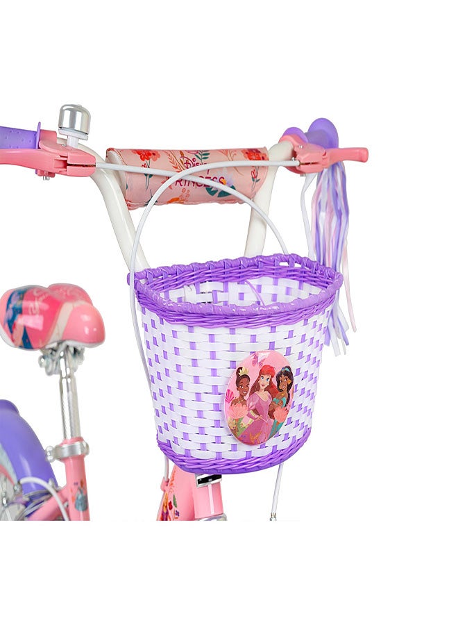 Spartan Disney Princess Magical Kids Bike | 14 Inch Wheel Size With Training Wheels | Single Speed | Pink Color - Image 3