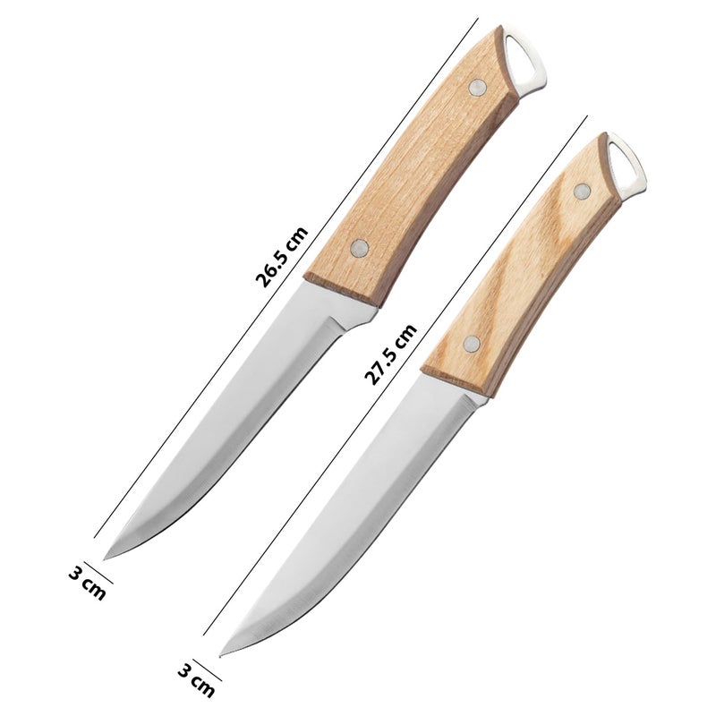 Captoola سكين تقطيع بونينغ كلاسيكية بطول 6 إنش من كابتولا - سكين بونينغ وتقطيع ياباني - سكين بونينغ صلب مع عصا شارب - مجموعة من 3 - Image 2