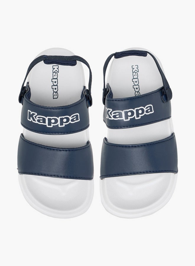 Kappa Boys' Logo Print Sandals with Elasticated Strap - Image 1