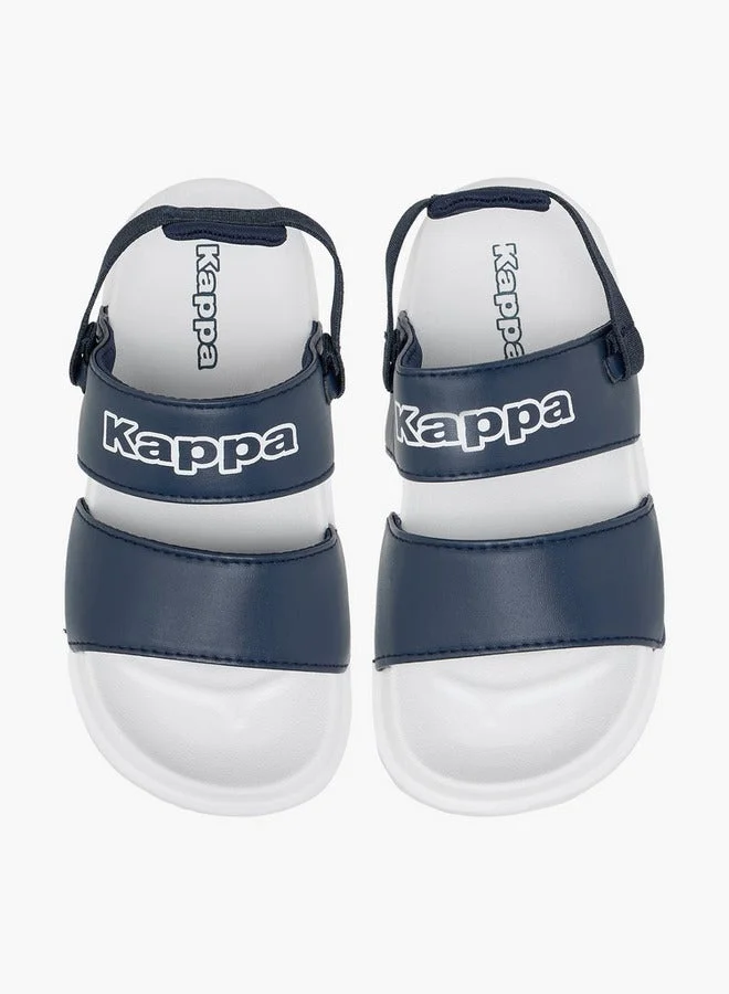 Kappa Boys' Logo Print Sandals with Elasticated Strap