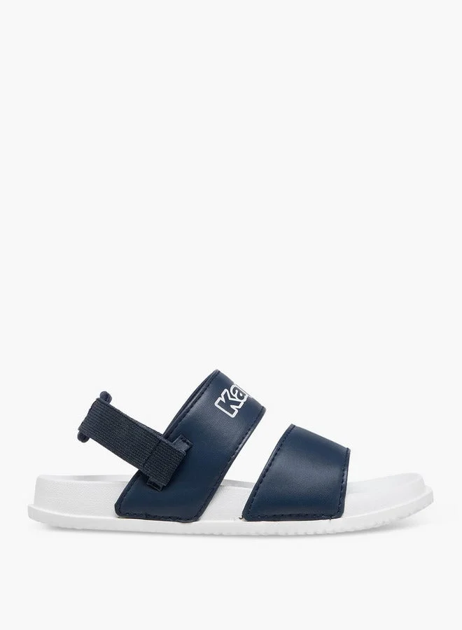 Kappa Boys' Logo Print Sandals with Elasticated Strap