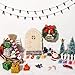 Celltestria 58Pcs Mini Christmas Door Decorations Sets Miniature Statues Wooden Door Tree Gift Boxes Wreath Santa Claus Snowman Accessories for Christmas Holiday Fairy Garden Decor - Image 4