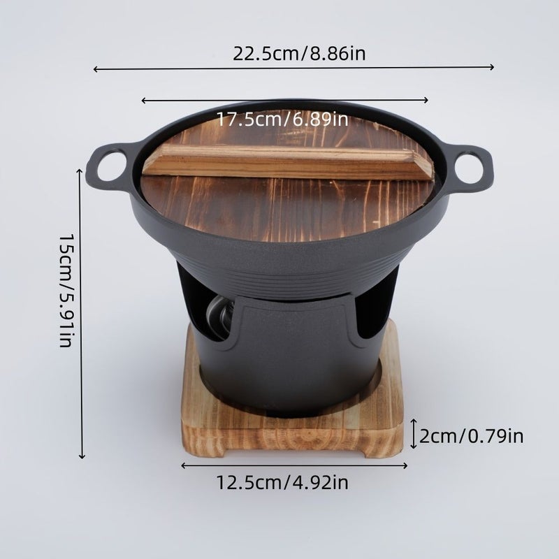 Compact Non Stick Mini Korean BBQ Grill Pan Black Smokeless Aluminum Hand Wash Only Single Serving - Image 3