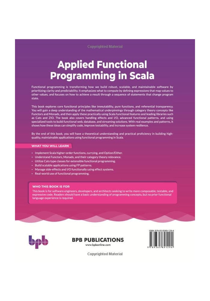Applied Functional Programming in Scala: Architecting composable systems with Scala higher-order functions, algebraic data types, and advanced functional patterns (English Edition) Paperback by Virendra Kumar Mishra - 11 July 2025 - Image 2