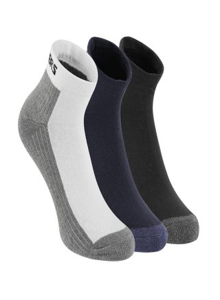 SKECHERS SOCKS - PACK OF 3 MENS HALF TERRY ANKLE