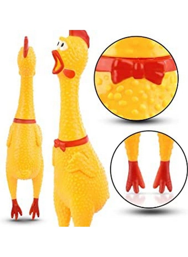 Dogs Screaming Rubber Squaking Chicken Toy Novelty And Durable For All Breed Sizes Dogs Cats (Color May Vary) - Image 2