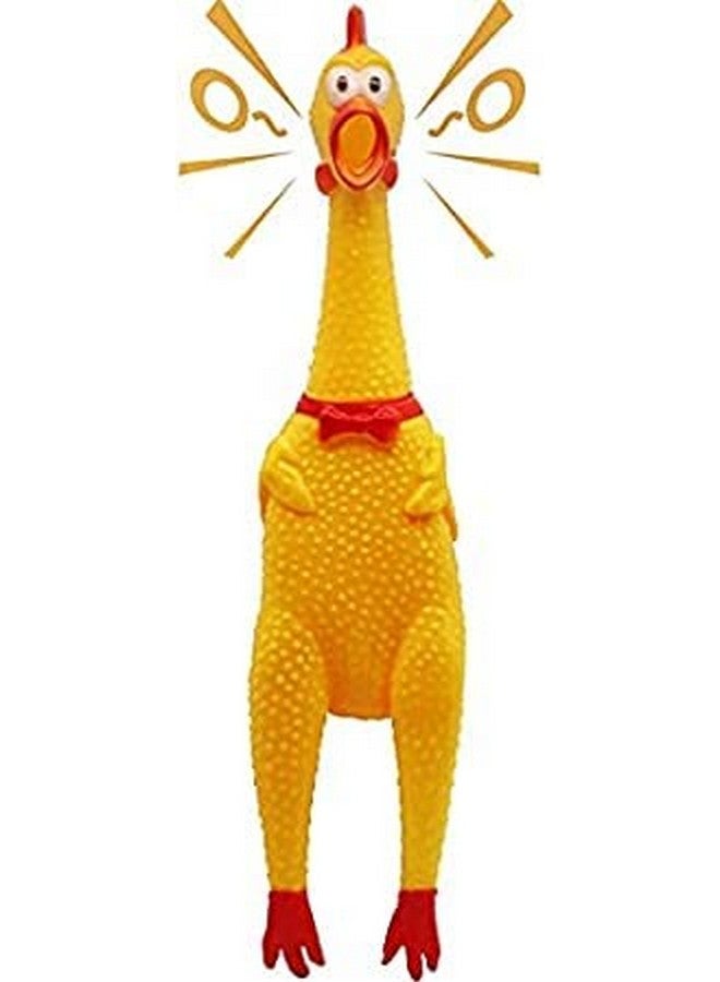 Dogs Screaming Rubber Squaking Chicken Toy Novelty And Durable For All Breed Sizes Dogs Cats (Color May Vary) - Image 1