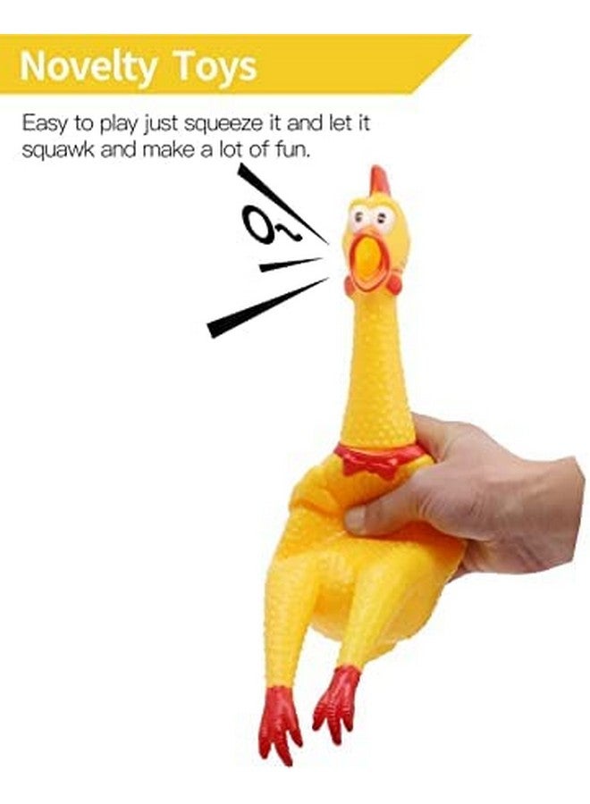 Dogs Screaming Rubber Squaking Chicken Toy Novelty And Durable For All Breed Sizes Dogs Cats (Color May Vary) - Image 5