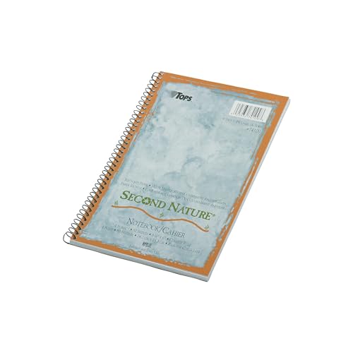 TOPS Second Nature Notebook, 9.5 x 6 Inch, College Ruled, 100% Recycled, 80 Sheets, Grey (74109) - Image 4