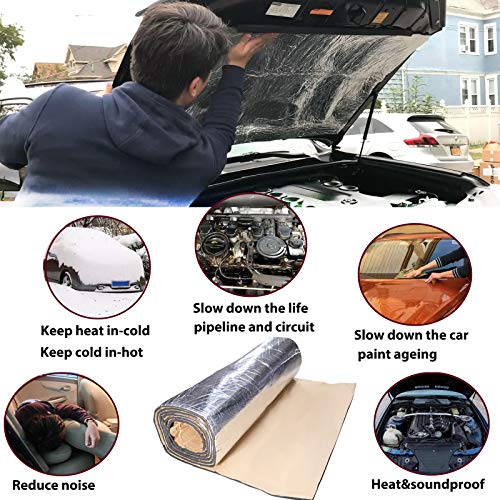 DREAMIZER Car Insulation Sound Deadening Heat Shield Thermal Noise Proof Mat 78''x 40'' - Image 5