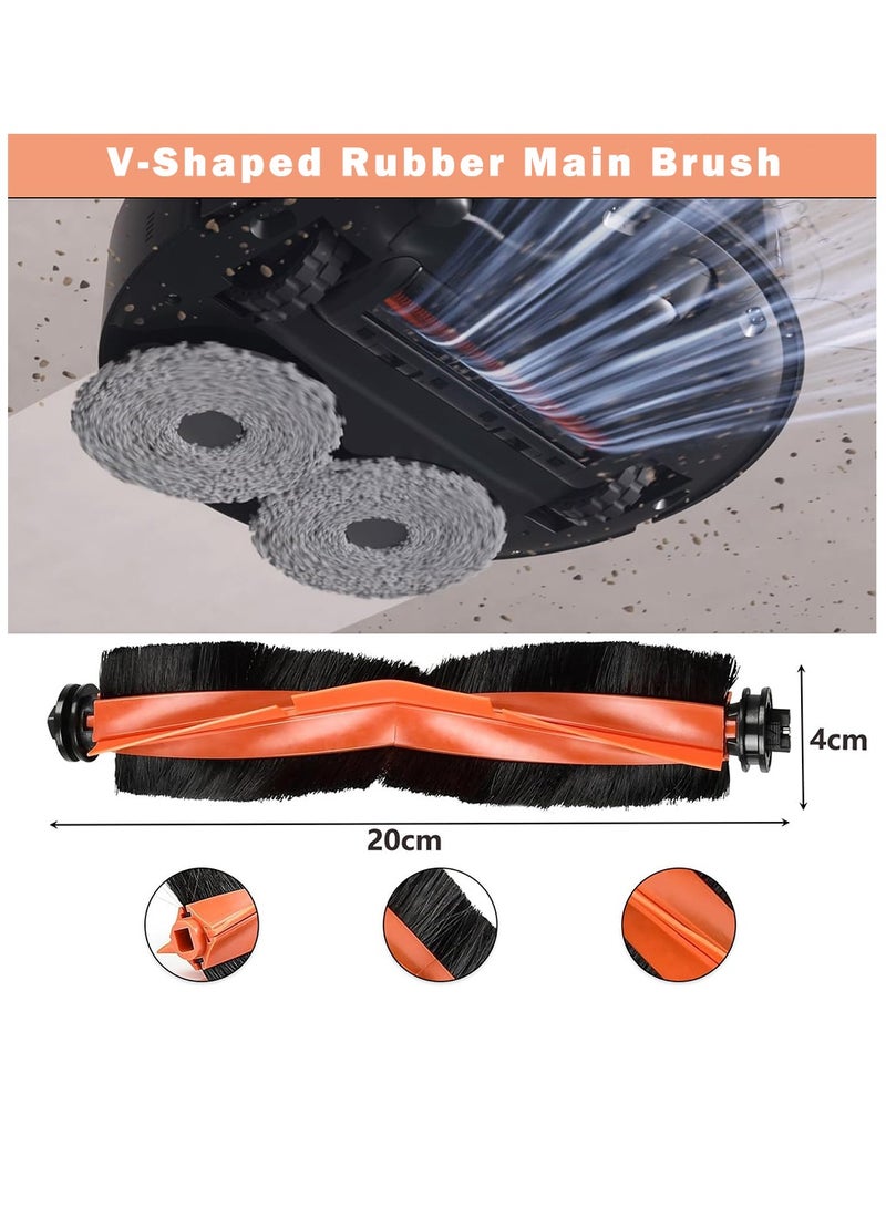 JVSCAM Accessory Set for Xiaomi X20+ Robot Vacuum Cleaner, 1 Roller Brush, 4 Dust Bags, 6 Wipes, 2 Filters, 4 Side Brushes, X20+ Replacement Part Robot Vacuum Cleaner Accessories - Image 2