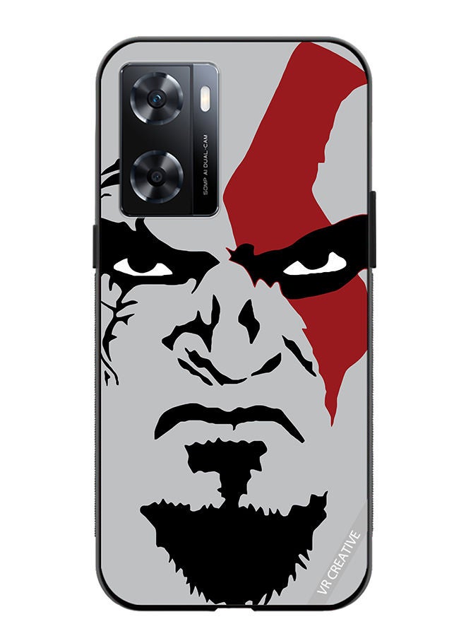 VR CREATIVE Protective Case Cover For OnePlus Nord N20 SE Face God Of War Design Multicolour - Image 1