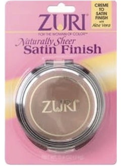 Zuri Naturally Sheer Satin Finish Pressed Powder - Chestnut
