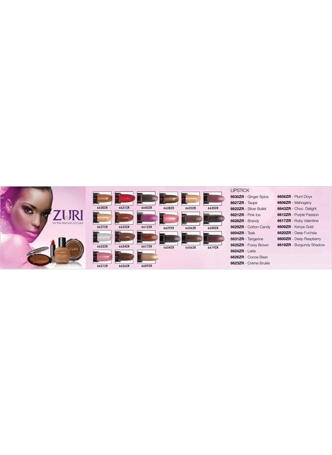 Zuri - Zuri Naturally Sheer Satin Finish Pressed Powder - Chestnut - Image 1