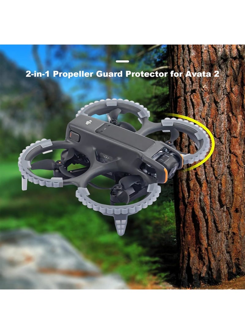 SYOSI Avata 2 Propeller Guard Protector, With Incresed Landing Gear, Protective Bumper Ring Anti-Collision Shockproof Prop Protector for DJI Avata 2  - Image 2