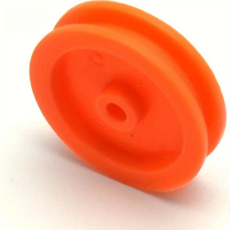 DIY Mechanical Pulley Kit 14pcs 2mm Hole Orange For RC Car Robot Science Lab - Image 5