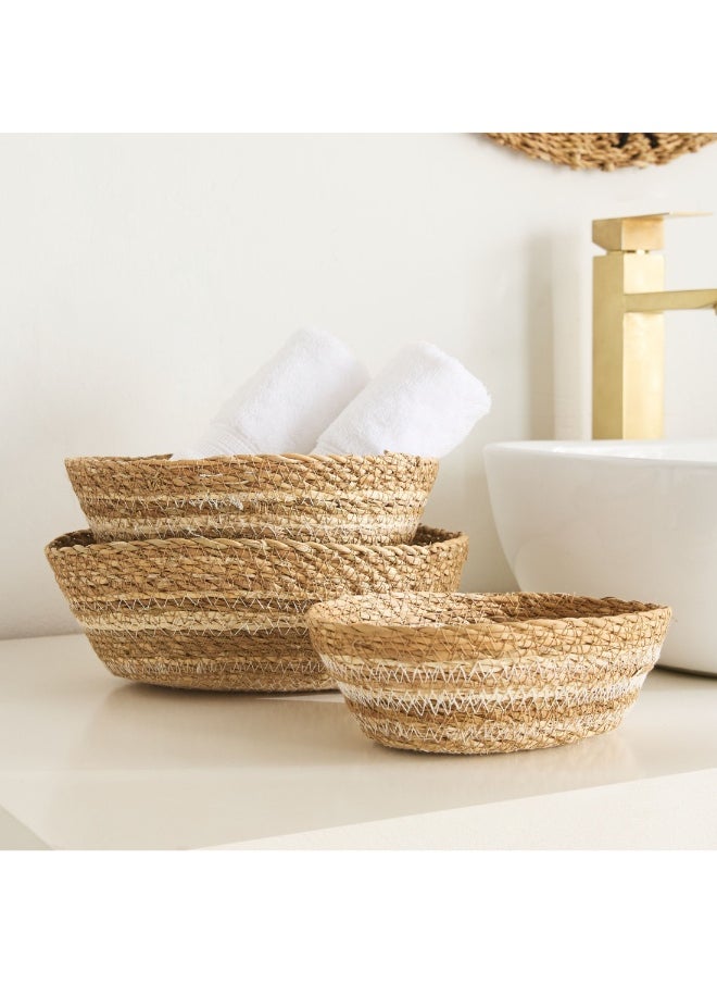 Home Box Naturaloom 3-Piece Oval Multiutility Basket Set 26 X 26 X 9  - Image 2