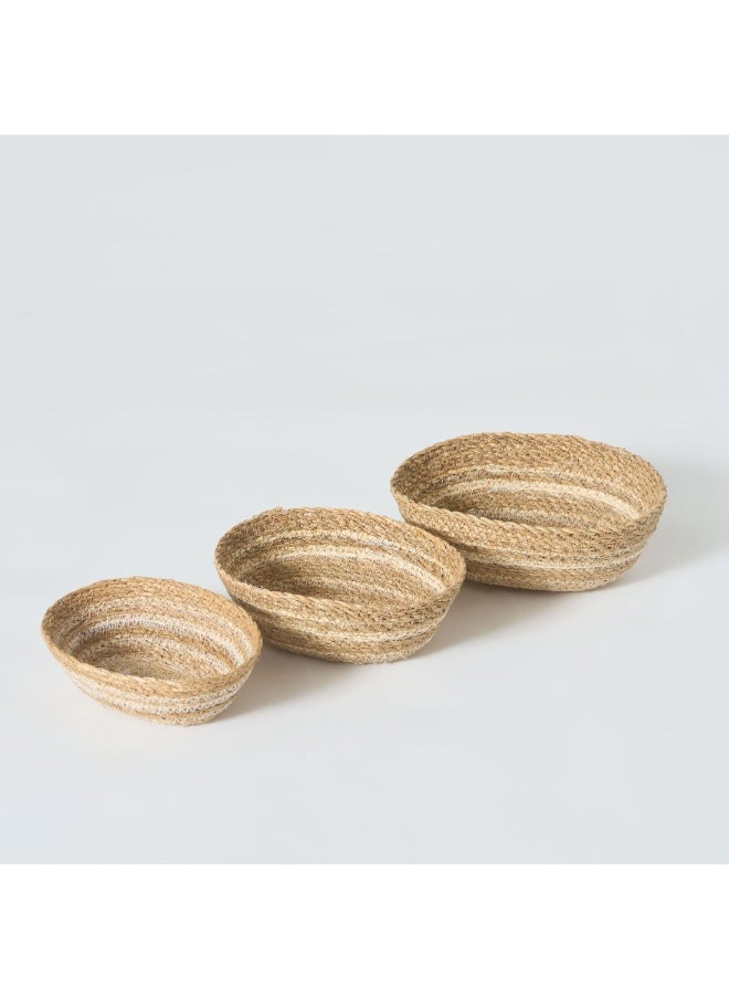 Home Box Naturaloom 3-Piece Oval Multiutility Basket Set 26 X 26 X 9  - Image 3